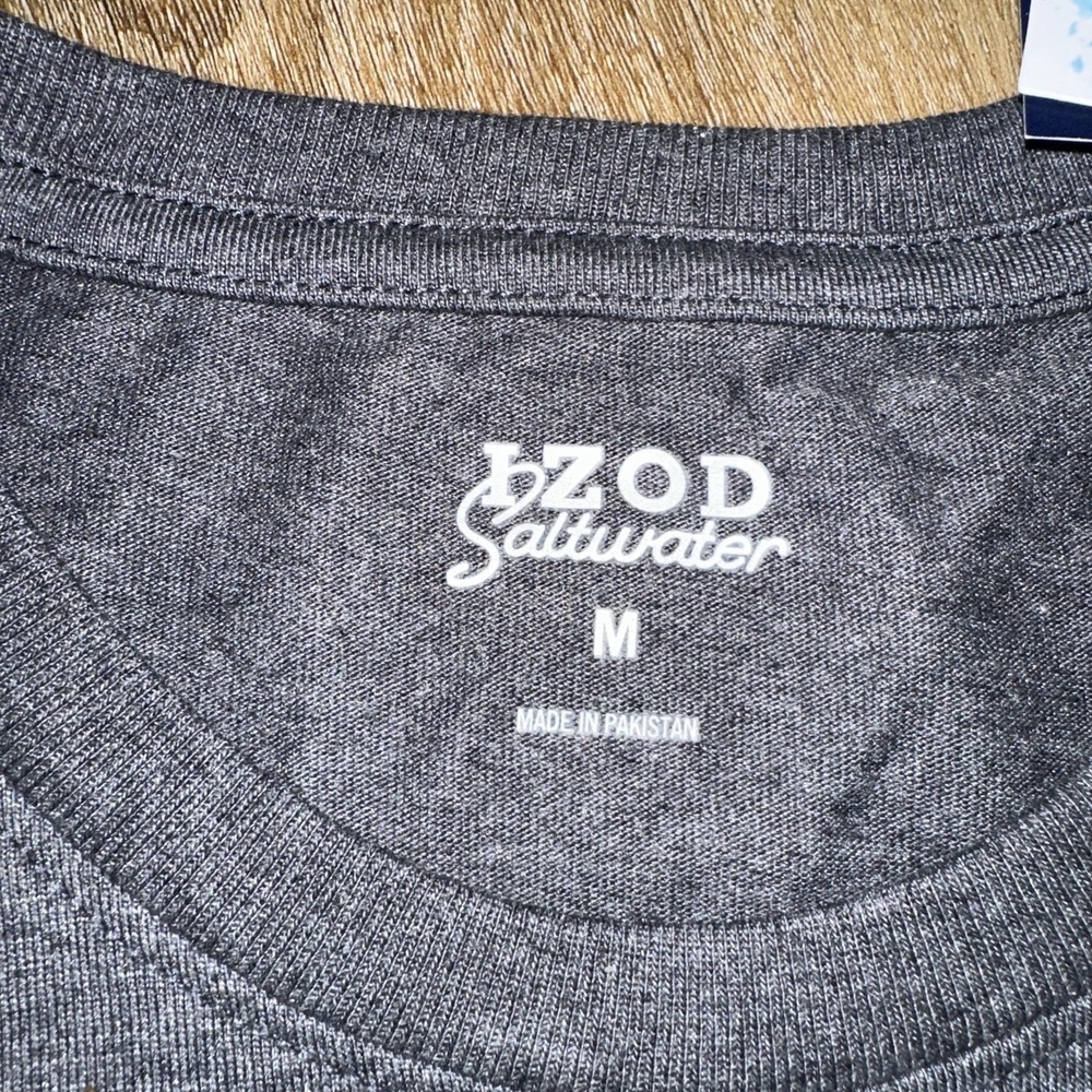 Izod Saltwater Men's Soft Wash‎ Crew Tee SS American Sailing Medium NEW - Picture 5 of 10